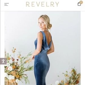 Revelry Dakota Bridesmaid or Black Tie Dress - like new, worn 1x